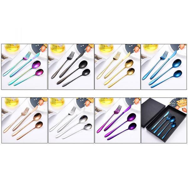 Five Piece Kitchen Household Items Western Stainless Steel Fork And Spoon Set Gift Box