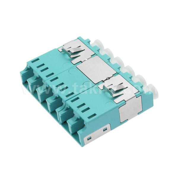 APC Polishing 6 puertos LC Quad A prueba de polvo adaptador V2 para conexiones rápidas y precisas de fibra óptica