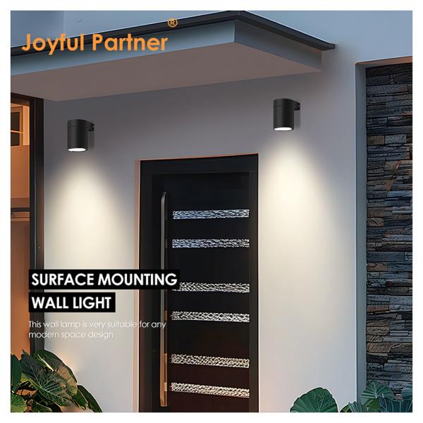 Outdoor Wall Light 8W 3000K Warm White Exterior Lighting IK Rating 06 For House Front Door