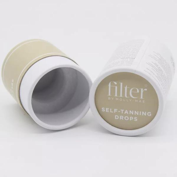 Custom Printing Paper Cosmetic Tubes , CMYK Cardboard Cylinder For Essential Oil