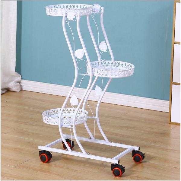 Anti Corrosion H81cm 6 Tier Metal Plant Stand For Decoration