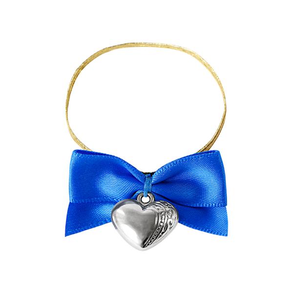 Red MSD Ribbon Handmade Blue Satin Ribbon Bow With Elastic Ribbon And Bells Support Custom Logo