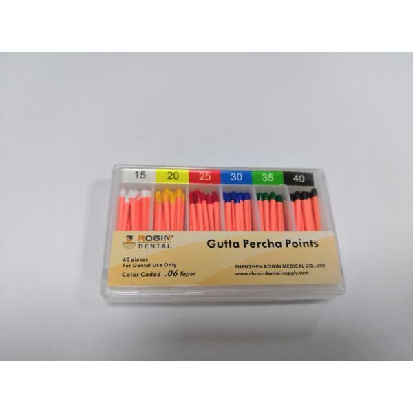 Endodontic Materials For Dentist Use Gutta Percha Points With 06 Taper 15-40 Size