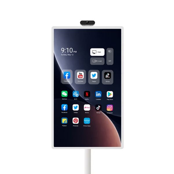 MJK 21.5 Full Color Portable Capacitive Touch Screen LCD for Retail Exhibition Education Indoor Wireless Share OEM Animation