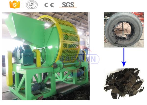 Mluti Color Scrap Rubber Tires Recycling Machine With 1500-2000kg/H Capacity