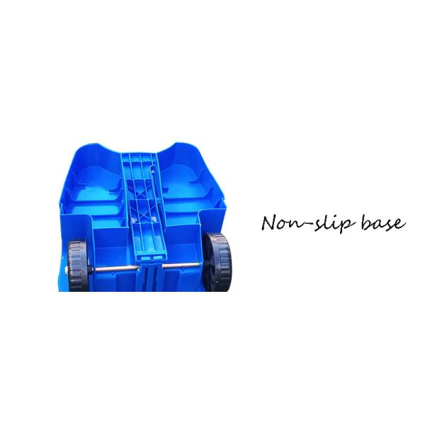 Outdoor 50 Liter Recycling Waste Bins Roller Foot Clamshell Smart Bucket Bottom Raised Plastic Trash Can Wheelie Bins