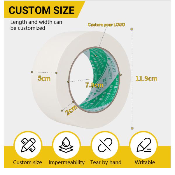 Color-Coding White Labeling Tape  Writeable Surface For Warehouse & Office Organization
