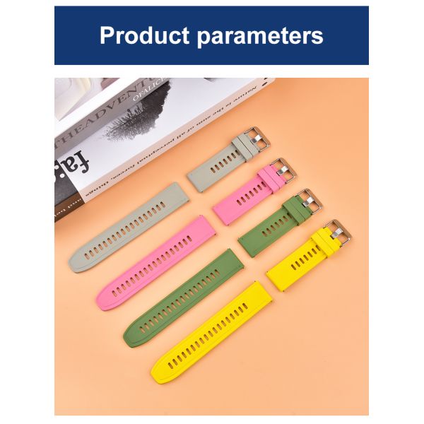 Vibrant And Energetic Style Soft Fluoroelastomer Strap - Customizable Logo Available