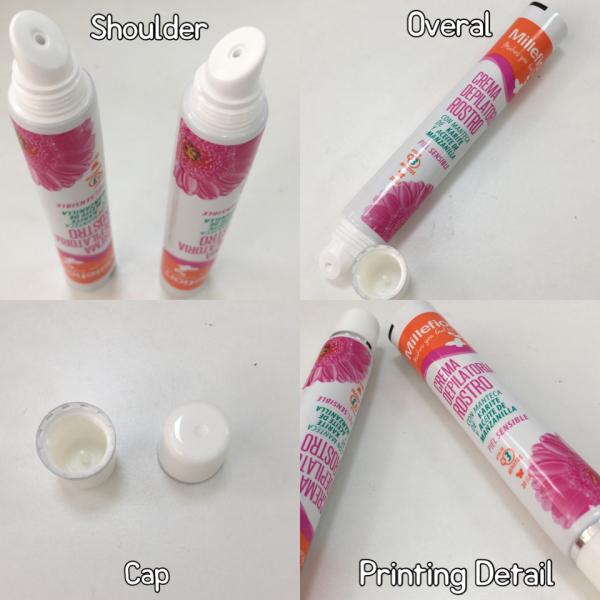 ABL 300/9 Thickness Cosmetic Laminated Tube Lip Stick Shoulder For Depilatoria Cream