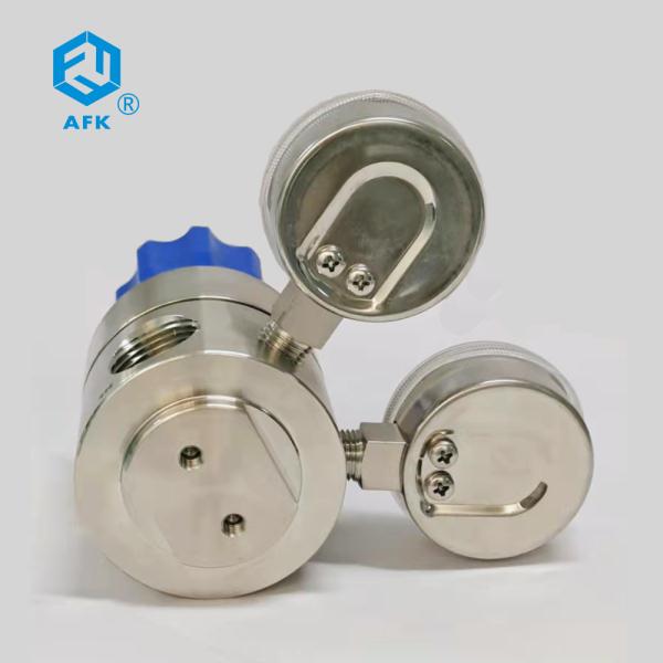 Vespel 316L Brass Gas Pressure Regulator 3 / 4 Inch AFK R12 Jointless