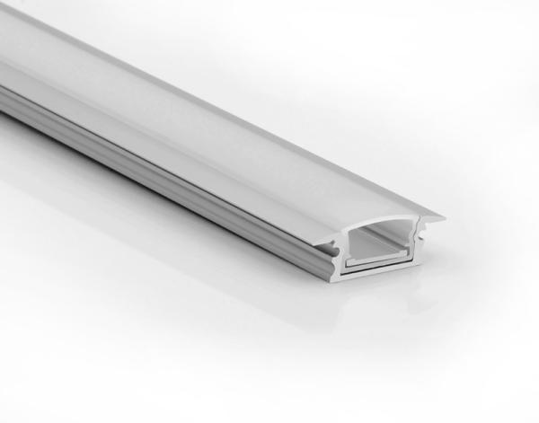 W18mm PC Cover 6063 T5 Recessed LED Channel For waterproof linear lighting
