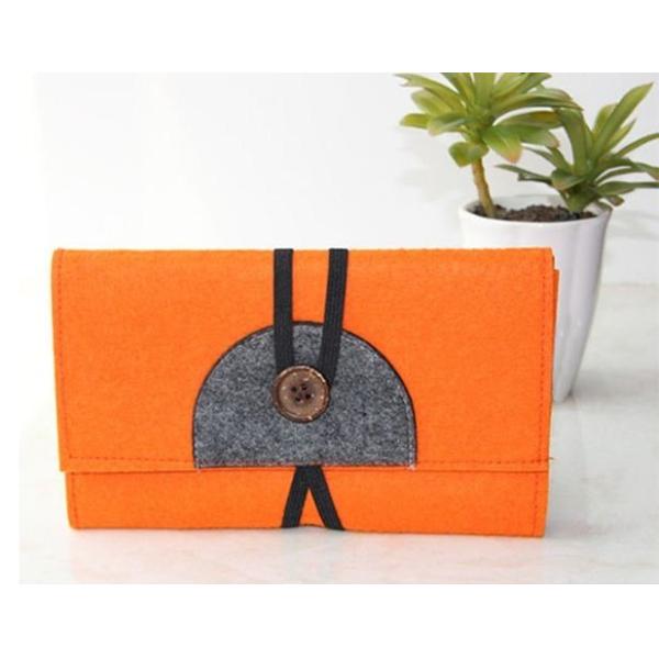 high quality reasonable price promotional felt purse factory with various color
