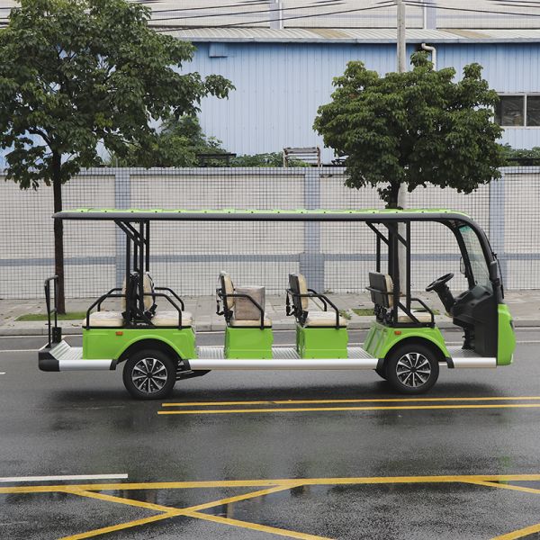 14 Passenger Excursion Electric Sightseeing Shuttle Bus With 72V Lithium Battery