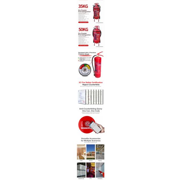 4 kilograms of dry powder fire extinguisher - suitable for extinguishing A and B type fires