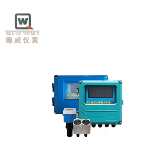 Time Difference Non-Contact Ultrasonic Flowmeter Fluid Measurement
