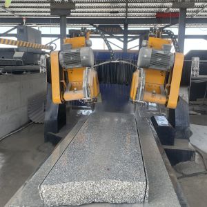 Dual-Blade Arc-Slab Edge-Trimming Machine with 600-800mm Cutting Blade Diameter Load in a 20 Feet Container and 24.5/16.5kw Gross Power
