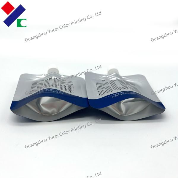 Liquid Lotion Face Cream Spout Pouch Packaging Self Adhesive Sealing