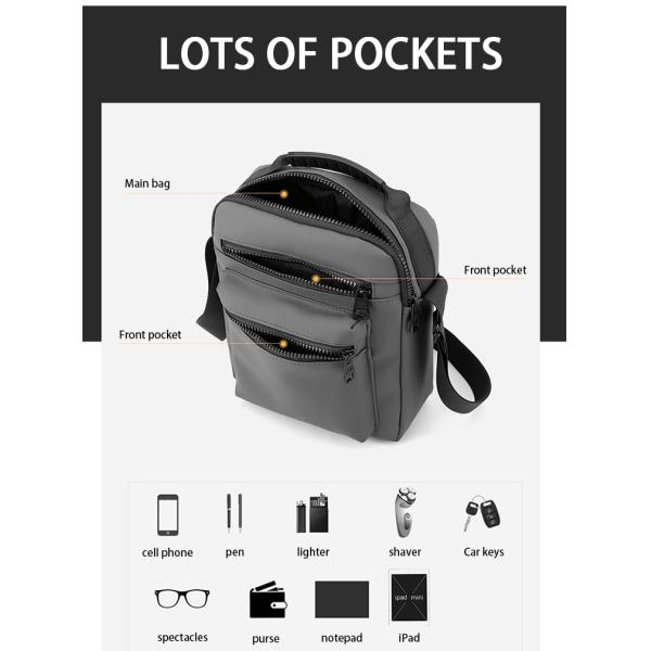 Bolsa de bolsas de mensajería a granel impermeable para hombres