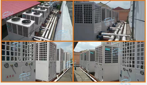 OEM ODM Commercial Air Source Heat Pump 160KW Environmentally Friendly