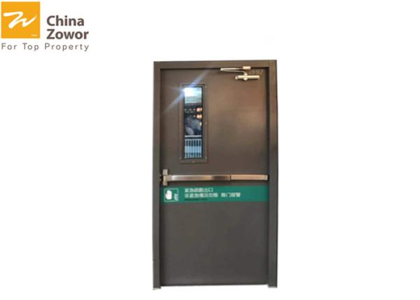 UL Certified 1 Hour Rated Fire Safety Door Fire Exit Door With Vision Panel/ Customized Size