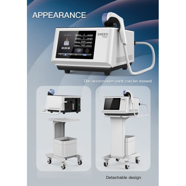 Équipement de thérapie par ondes de choc à focalisation professionnelle 2025 pour le soulagement de la douleur, la relaxation musculaire et la récupération en physiothérapie des blessures sportives