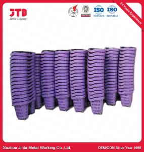 panier à provisions 52L en plastique avec le pourpre de couleur de poignées