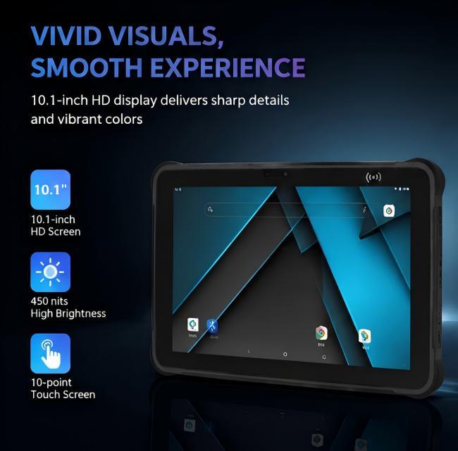 Industrial Grade Tablet PC 10.1 Inch Supports Team Data Tasks and Service Reports