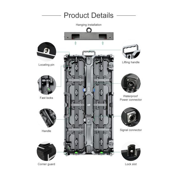 HD Indoor Rental LED Display Screen 500X1000mm с литой алюминиевой материей