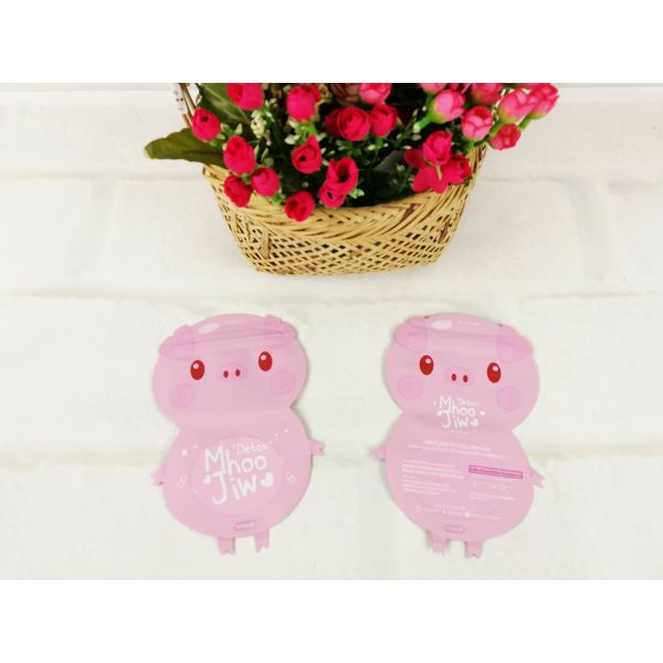 Adorable Pig Shape Party Wedding Candy Treat Bags with Handle Recyclable Plastic Zipper Top Customized Snacks Pouch