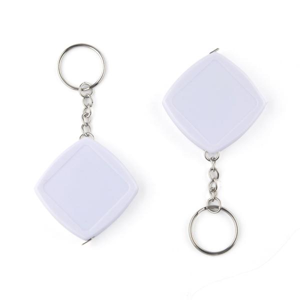 ferramenta essencial acessível de medição da fita do corpo de 2m Mini Keyring Black Steel Gift relativa à promoção