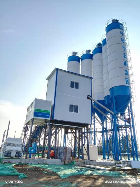 Advanced Control System Cement Mixing Station Hzs180
