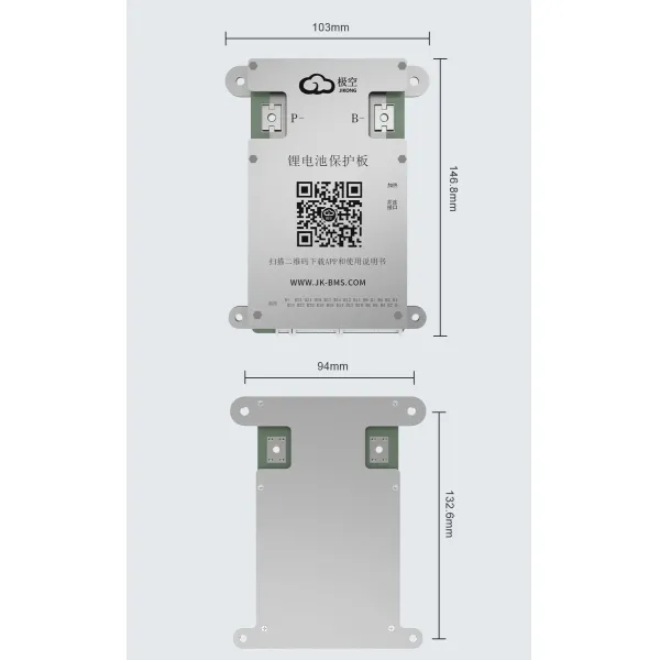 Jikong BMS Jk-Bd4a24s8p 8s/24s 100A Li-ion LiFePO4 Lto Batteries BMS Smart Active Balance