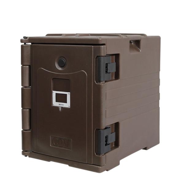 Polyethylene Outdoor Insulated Food Carrier Pan Dark Coffee Catering Tray Carrier