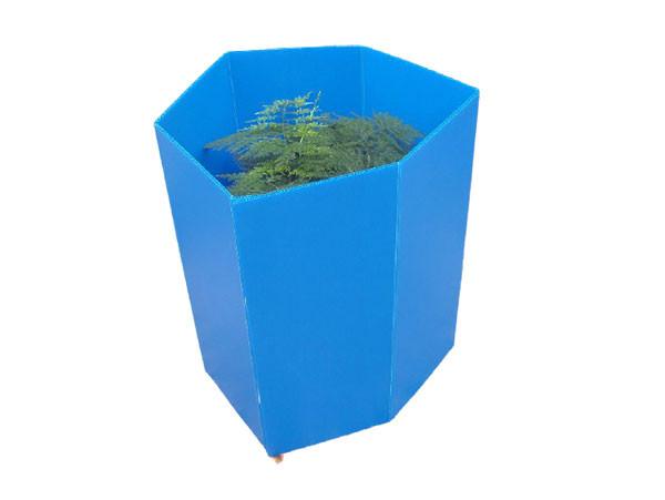 Polygonal Corrugated Plastic Tree Protectors Eco Friendly Weather Proof
