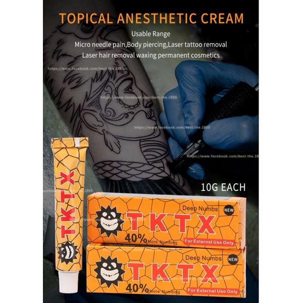 Первоначальная сливк 10g Microneedling TKTX желтая немея для удаления волос лазера