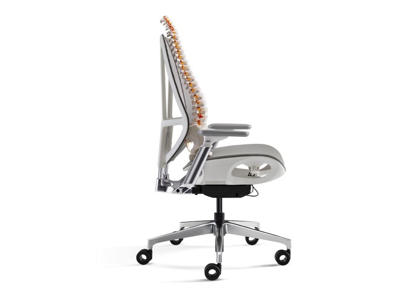 Hup Comfortable Office Chair with Adjustable Backrest Spine Support and H-Shaped Design Task Chair