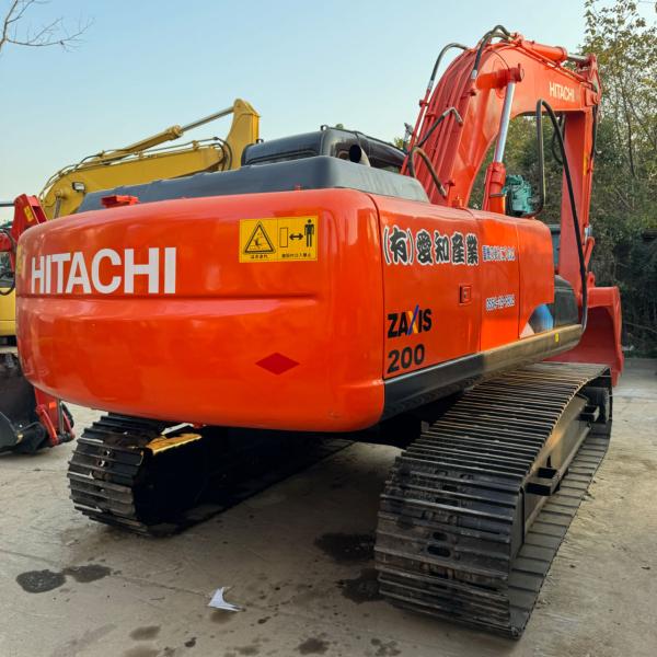 Excavateur à haute puissance ZX200 avec soupape hydraulique d'origine et conception en acier souple