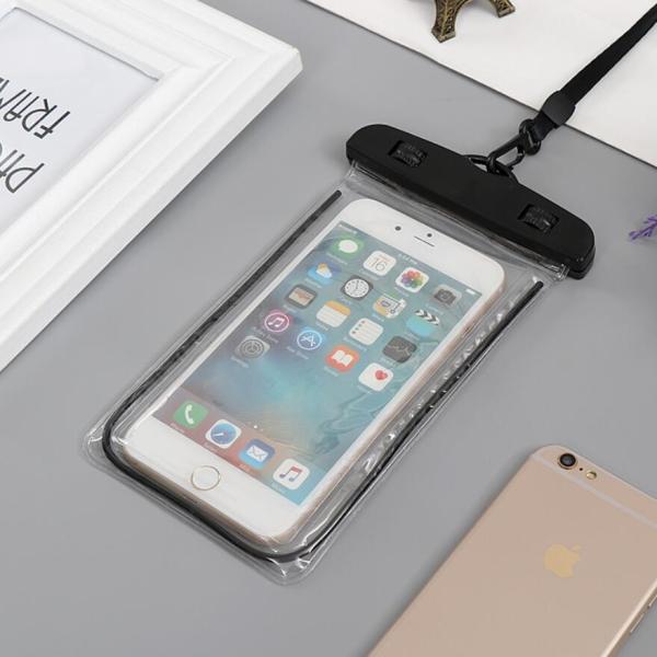 Fluorescent Waterproof Cell Phone Pouch , Sensitive Touch Mobile Phone Waterproof Bag