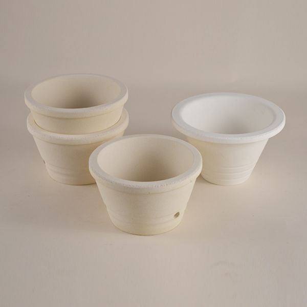 Refractory Mullite Clay Ceramic Pouring Cup For Metal Casting Electrical Insulation