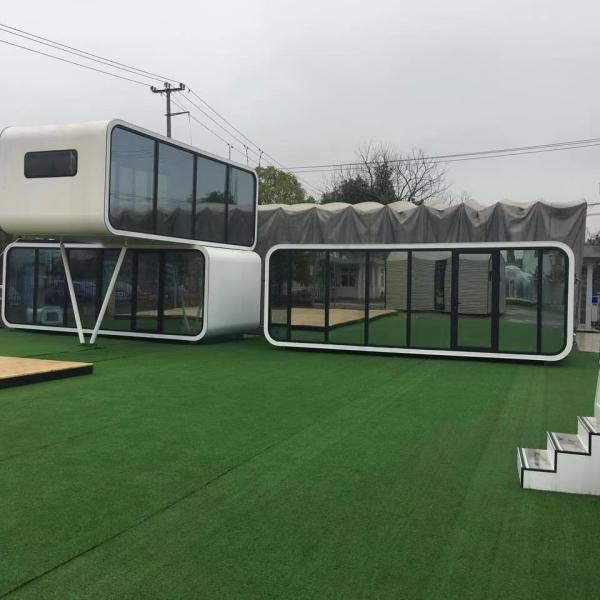 Escritório de contêineres pré-fabricados de transporte modular de 40 pés de cor personalizada com design personalizado