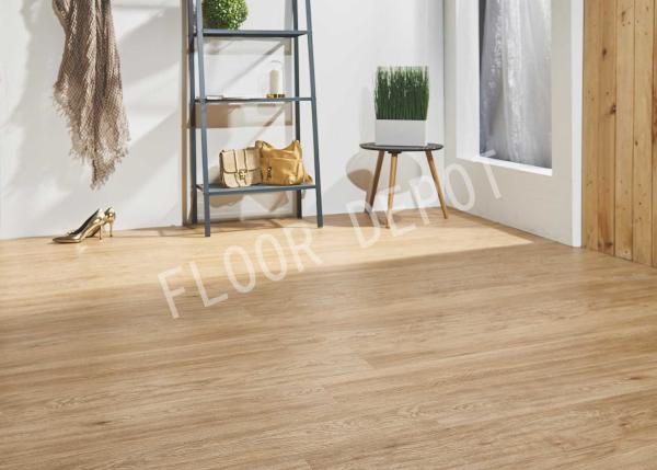 UV Coating Crystal PVC Vinyl Sheet Flooring , Commercial Vinyl Flooring Wear Layer 0.5mm