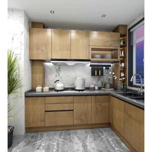 Modern Design Custom Waterproof Kitchen Furniture Wooden Modular Kitchen Cabinets