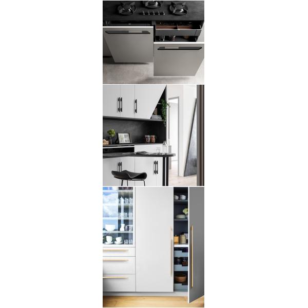 Классический шкаф регулирует украшение черного золота 1000mm длиной для спальни