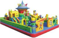 Bâche enduite sautante gonflable de vinyle d'intérieur du terrain de jeu 1000D de château