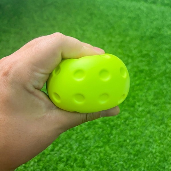 Waterproof Noiseless 74mm Pickleball Training Ball with PU Foam for Indoor Practice