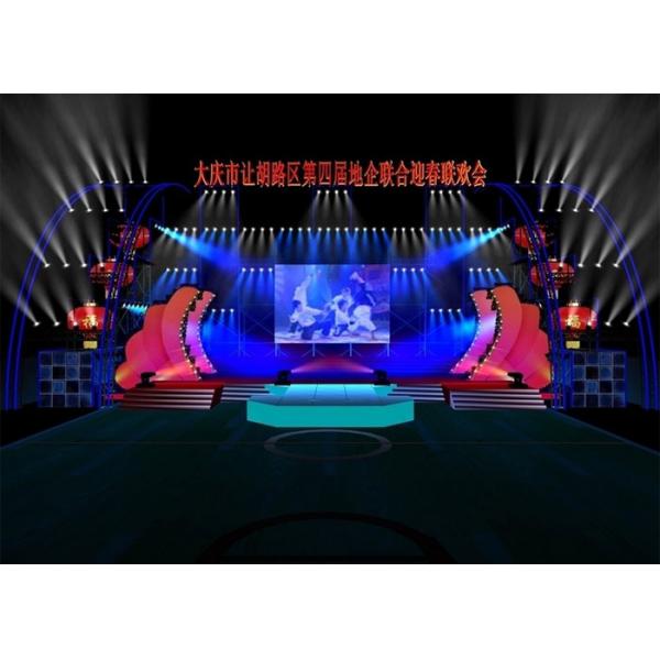 Light Weight Exterior Stage Rental LED Display With 640mmx640mm Aluminum Cabinet