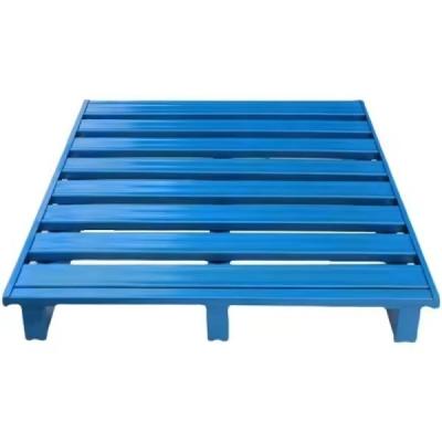 2 Way Forklift Entry Heavy Duty Steel Pallet for Warehouse 0-5m Height Durable Design