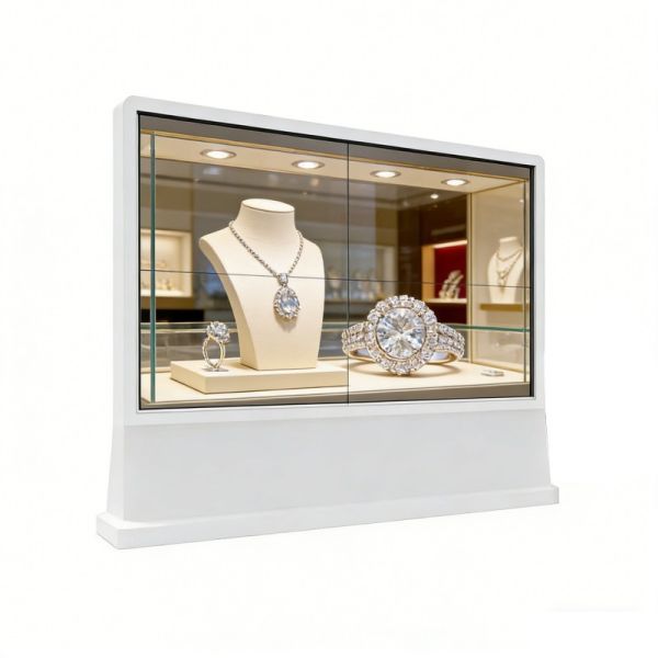 55 Inch 2x2 Spliced Transparent OLED Display for Large-Scale Digital Signage and Immersive Video Walls