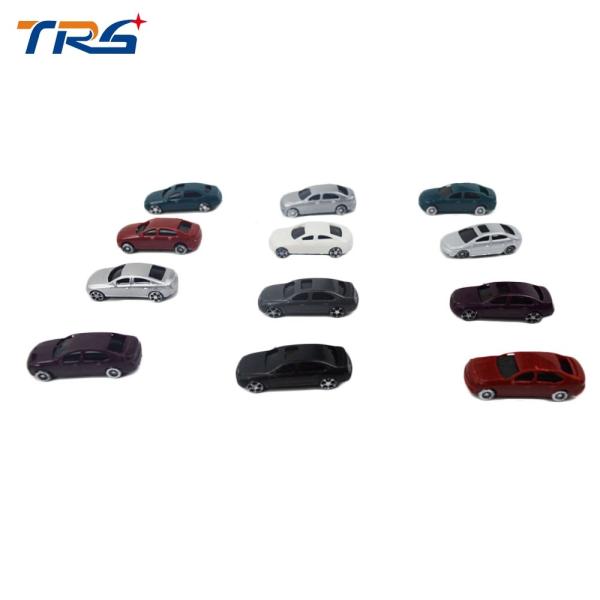 1:150 scale ABS plastic 3x1x0.9cm model colorful car for model building material or toys