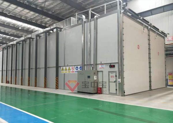 Paint Drying Room Big Wind Blade Painting Baking Booth with Electric Rolling Door